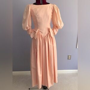 Vintage Peach Prom Dress